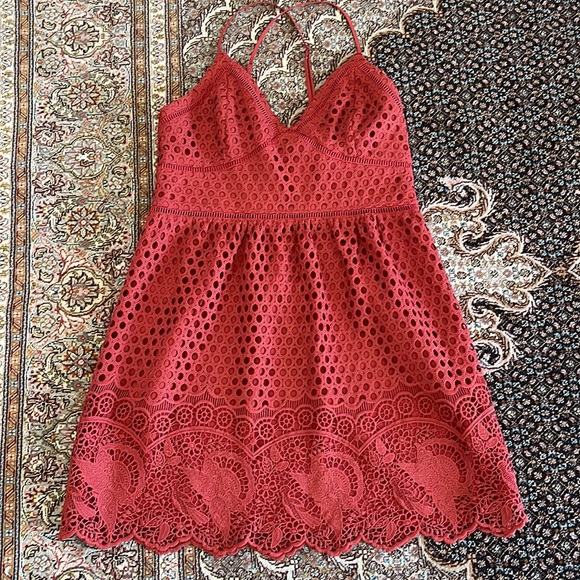 Abercrombie & Fitch Dresses & Skirts - Abercrombie&Fitch .size L .color dark red and new but no tags
